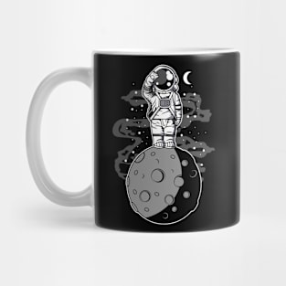 astronaut and moon Mug